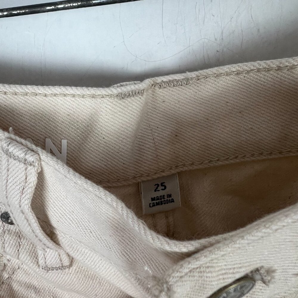 NWT J. Crew Slouchy Boyfriend Jean in Ecru Size 25 NEW - Picture 6 of 11